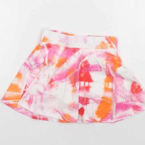 Place Girls Multicoloured Tie Dye Polyester Flare Skort Size S  Regular Pull On