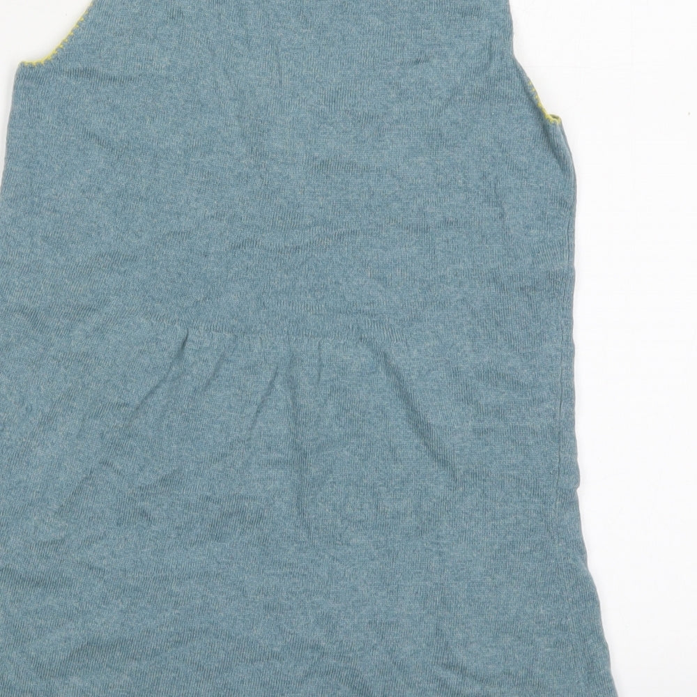 White Stuff Womens Blue  Viscose Basic Tank Size 10 V-Neck
