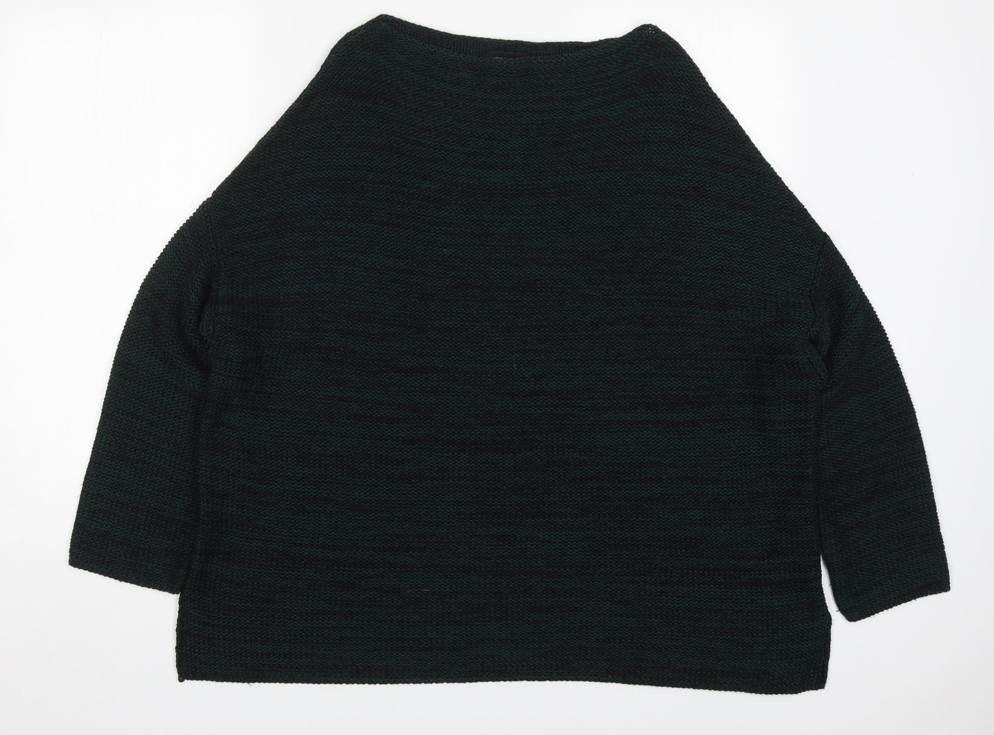 Atmosphere Womens Green Round Neck  Acrylic Pullover Jumper Size 18