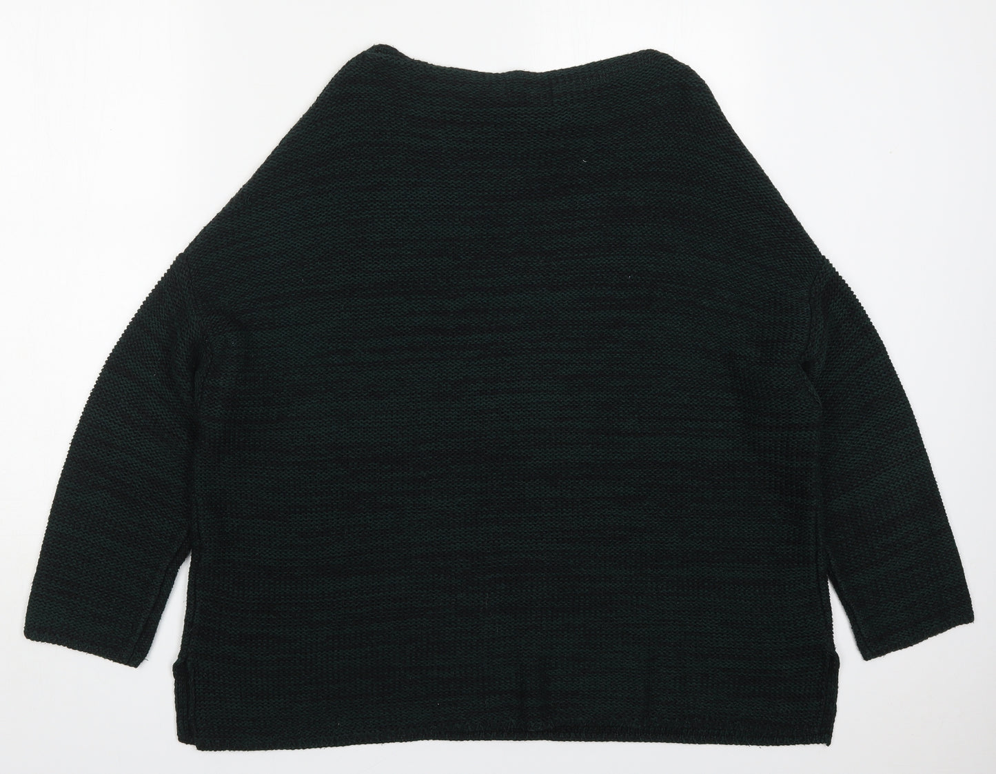 Atmosphere Womens Green Round Neck  Acrylic Pullover Jumper Size 18