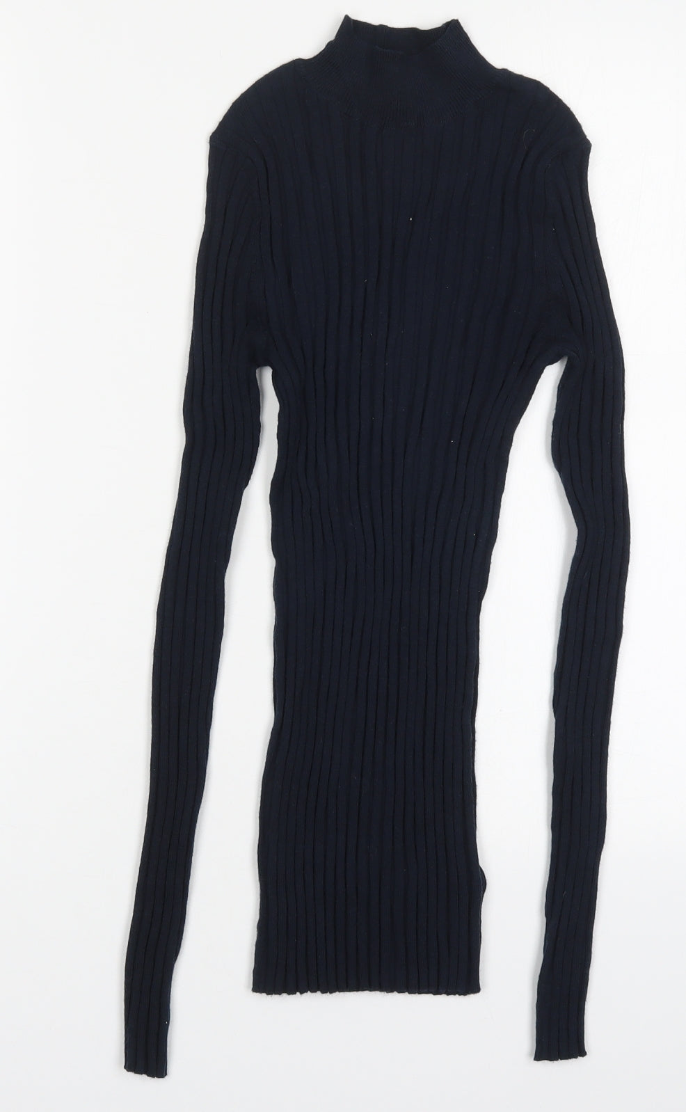 NEXT Womens Blue Round Neck  Nylon Pullover Jumper Size 6