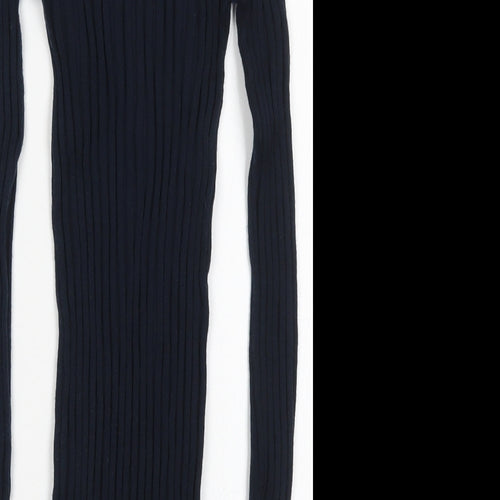 NEXT Womens Blue Round Neck  Nylon Pullover Jumper Size 6