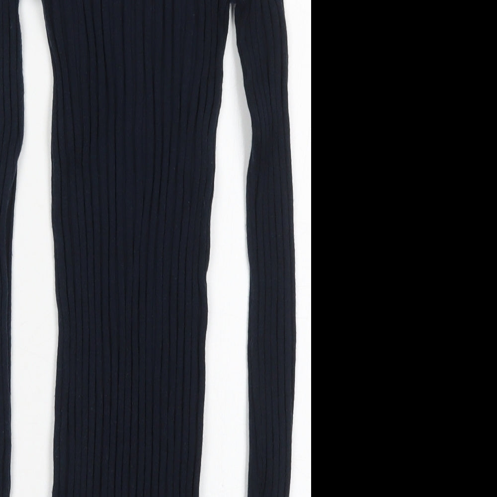 NEXT Womens Blue Round Neck  Nylon Pullover Jumper Size 6