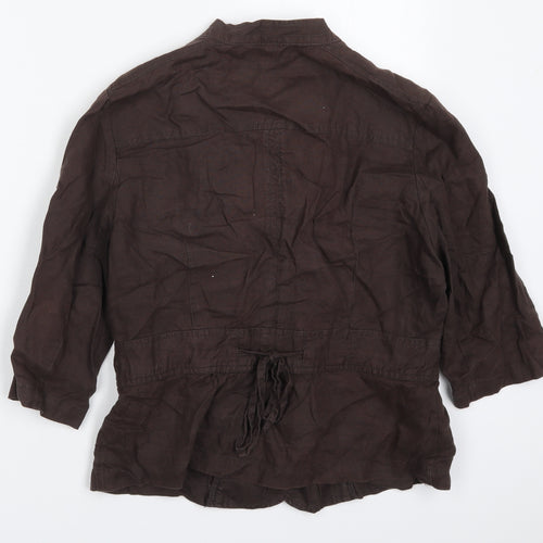 Debenhams Womens Brown   Jacket  Size 14  Button