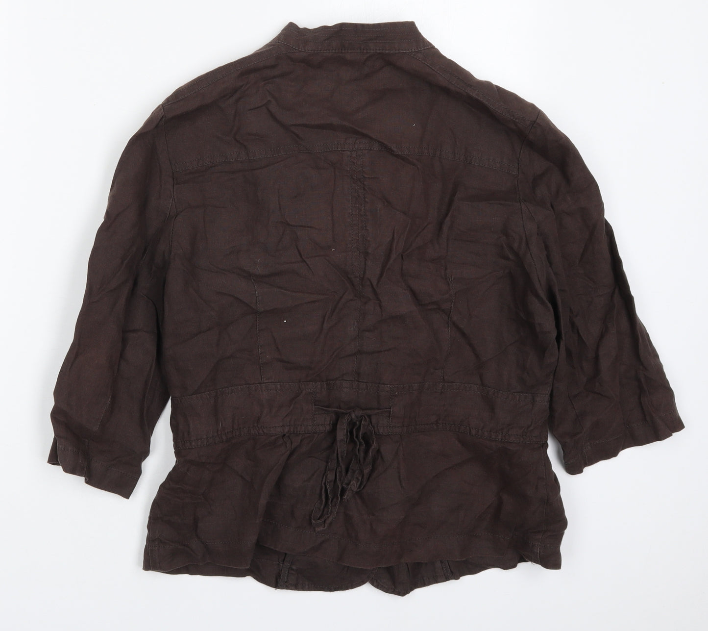 Debenhams Womens Brown   Jacket  Size 14  Button