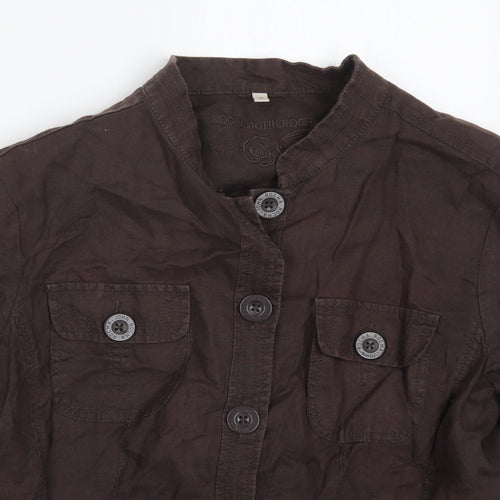 Debenhams Womens Brown   Jacket  Size 14  Button