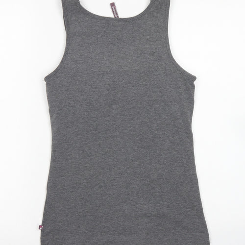 Sweaty Betty Womens Grey  Polyester Basic Tank Size S V-Neck