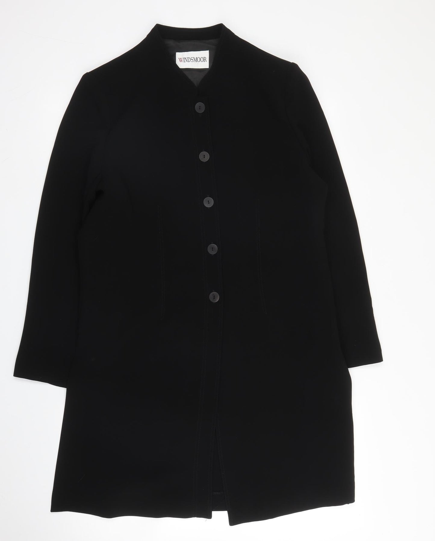 Windsmoor Womens Black  Polyester Jacket Blazer Size 12