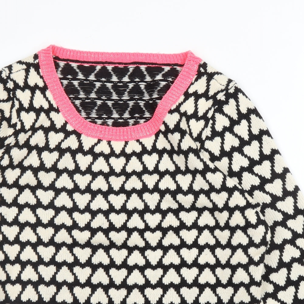 Primark Womens Pink Scoop Neck  Acrylic Pullover Jumper Size 14