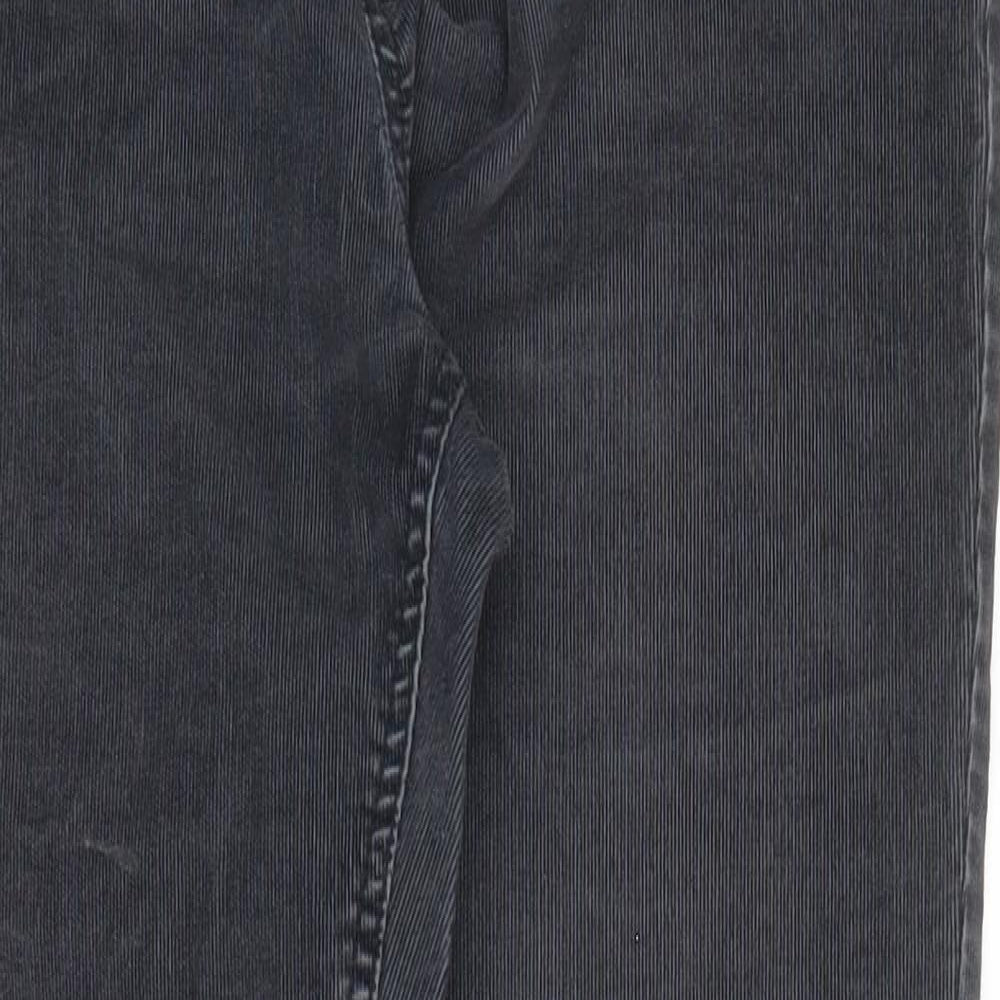 F&F Womens Grey  Cotton Skinny Jeans Size 12 L28 in Regular Zip