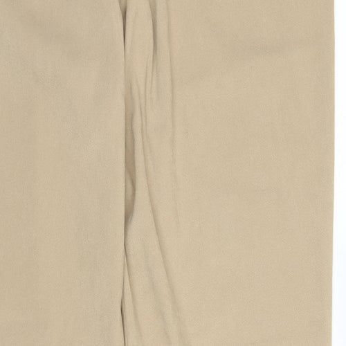 Casual Comfort Womens Beige  Polyester Trousers  Size 16 L30 in Regular
