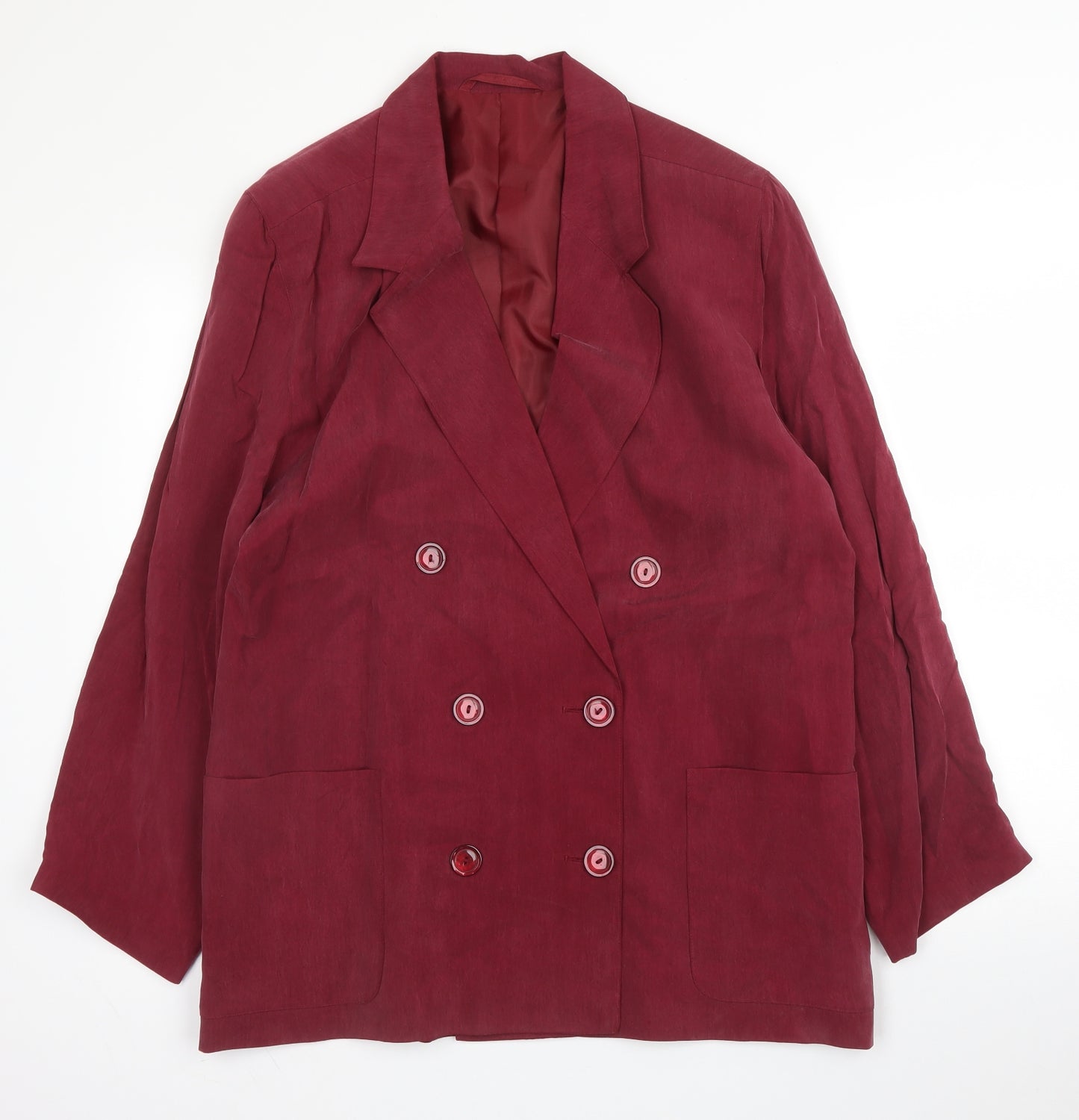 Country Casuals Womens Purple  Cupro Jacket Blazer Size L