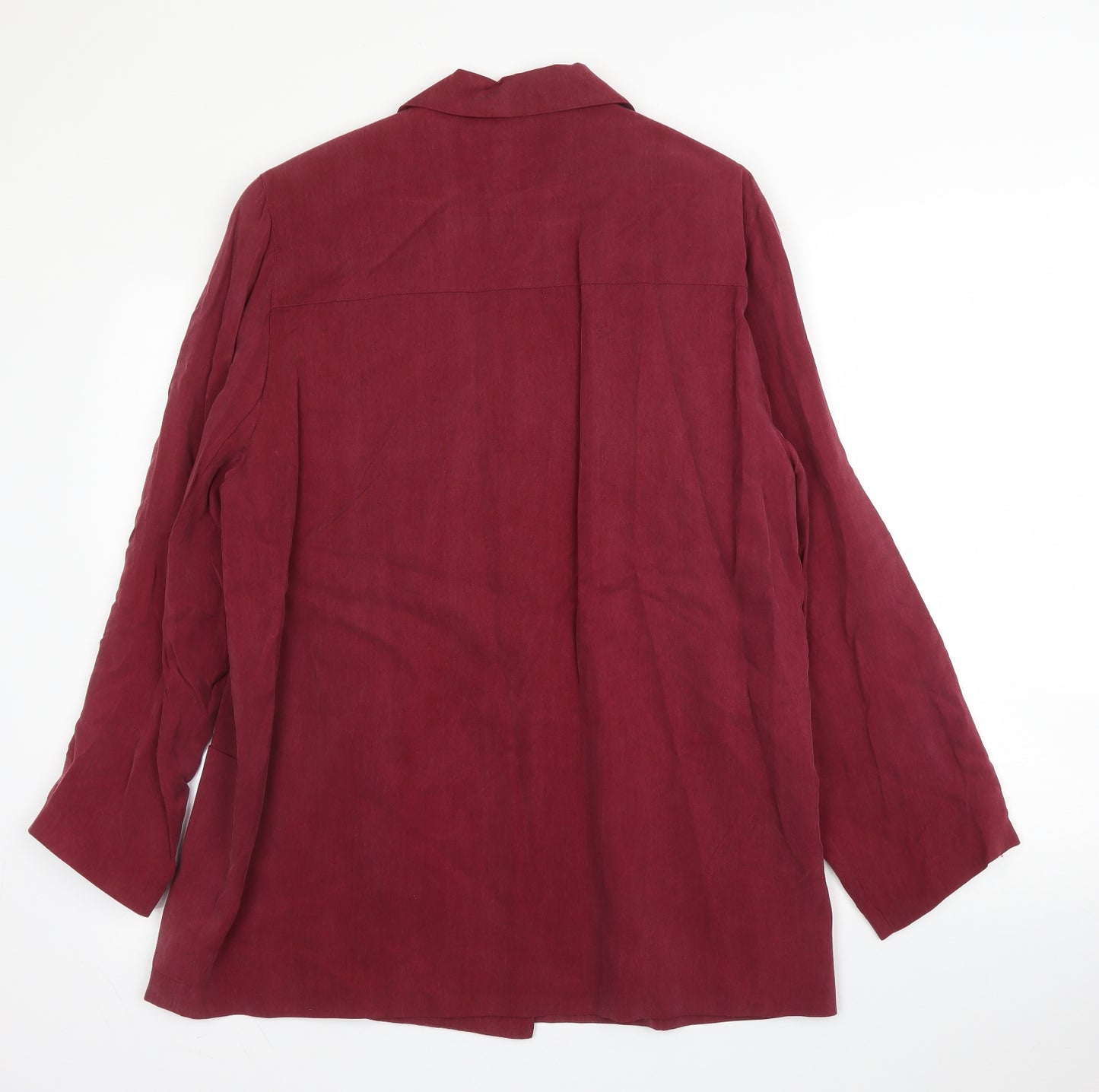 Country Casuals Womens Purple  Cupro Jacket Blazer Size L