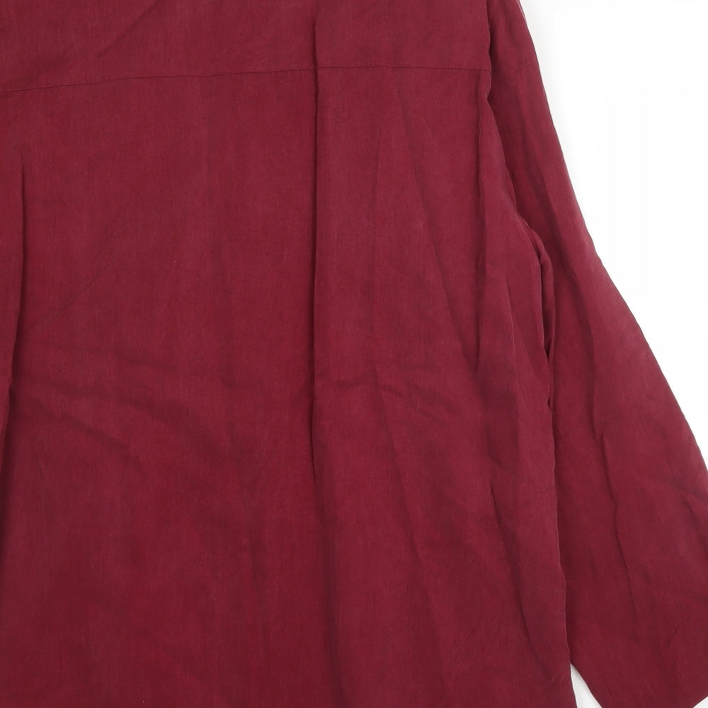 Country Casuals Womens Purple  Cupro Jacket Blazer Size L