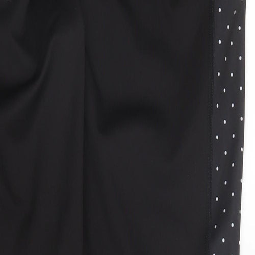 Workout Womens Black  Polyester Carrot Leggings Size M L27 in