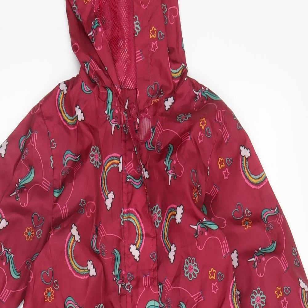 Nutmeg Girls Purple   Parka Snowsuit Size 18-24 Months   Zip - Rainbows and Unicorns