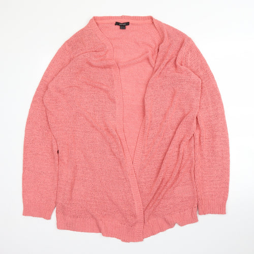 ESMARA Womens Pink V-Neck  Acrylic Cardigan Jumper Size 16