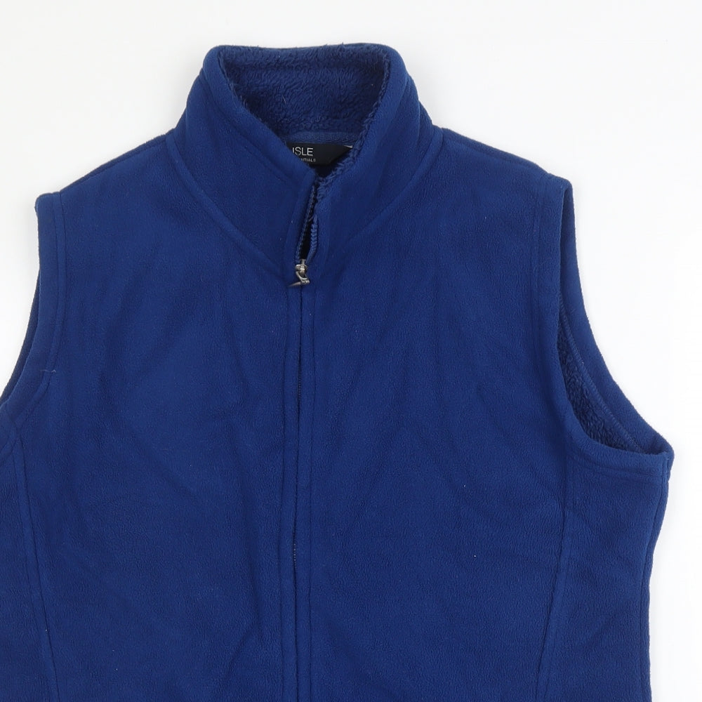 Isle Womens Blue   Gilet Jacket Size 14  Zip