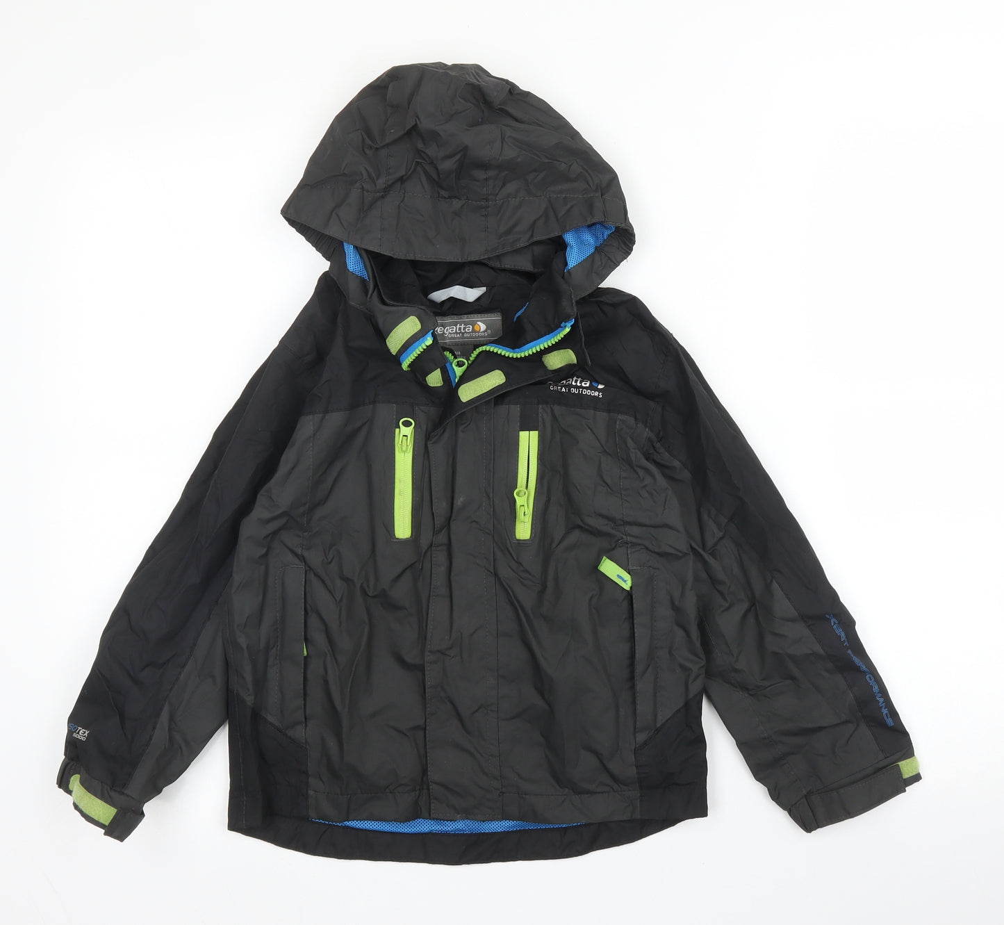 Regatta Boys Black   Parka Coat Size 3-4 Years  Zip