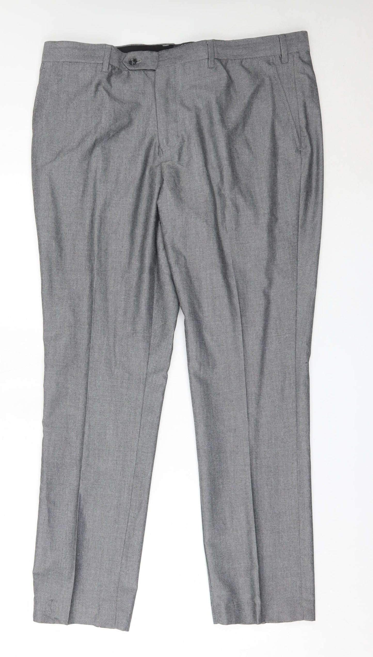 Primark Mens Grey  Polyester Trousers  Size 38 in L31 in Regular