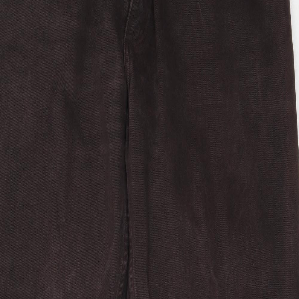County Seat Mens Brown  Cotton Straight Jeans Size 36 in L31 in Regular