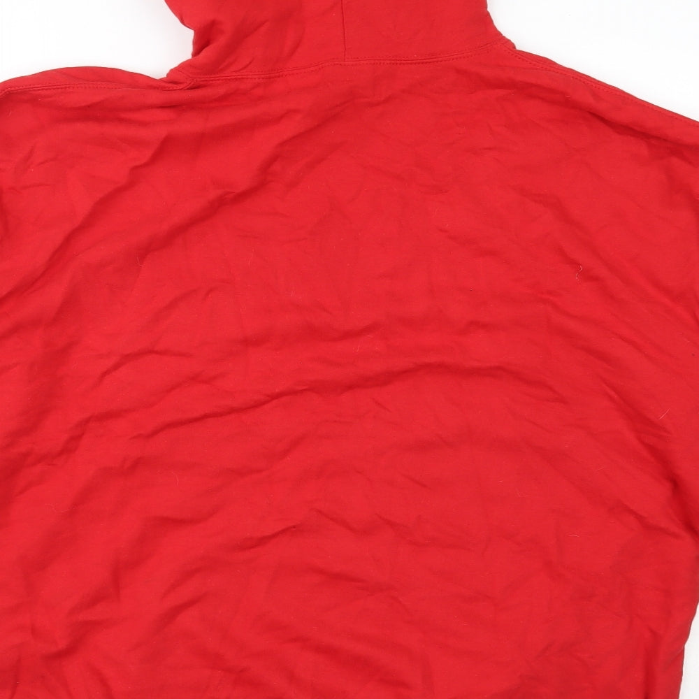 All We Do is Mens Red  Cotton Pullover Hoodie Size 2XL   - wales christmas
