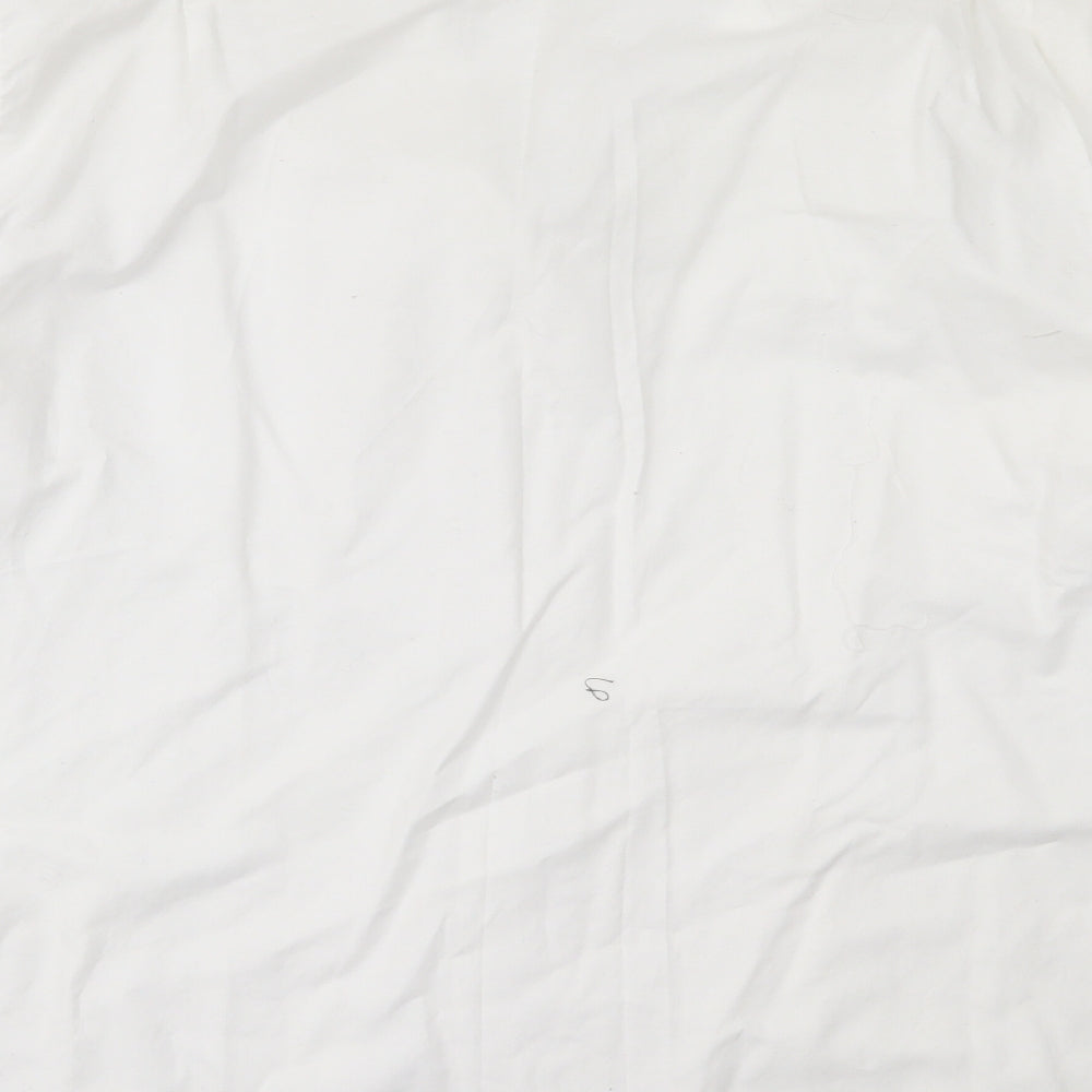 Taylor & Wright Mens White  Cotton  Button-Up Size 17.5 Collared