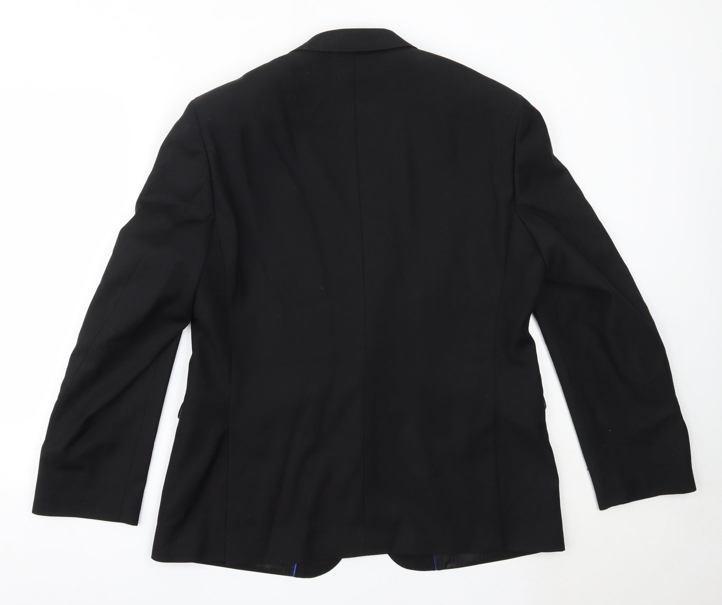 George Mens Black  Polyester Jacket Blazer Size 42