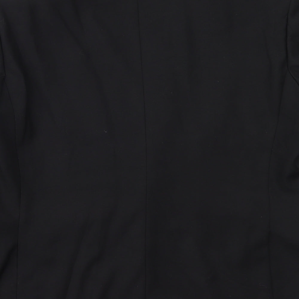 George Mens Black  Polyester Jacket Blazer Size 42