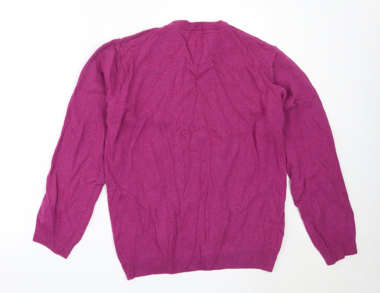 Wolsey Mens Purple Round Neck  Wool Pullover Jumper Size M