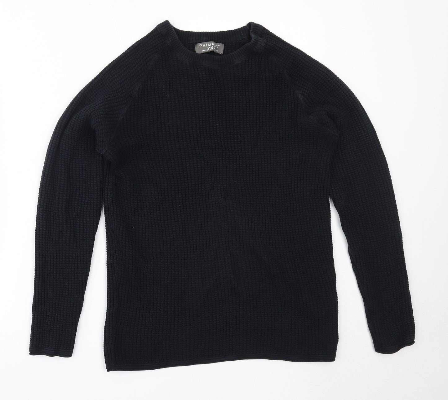 Primark Mens Blue Round Neck  Cotton Pullover Jumper Size L