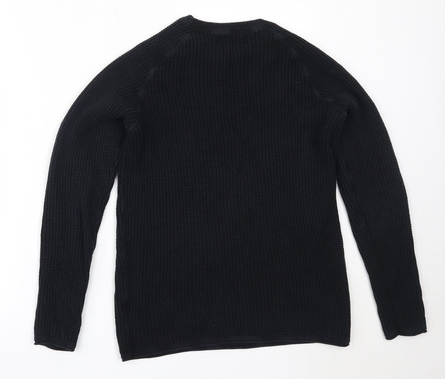 Primark Mens Blue Round Neck  Cotton Pullover Jumper Size L