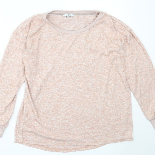 NEXT Womens Pink Round Neck  Polyester Pullover Jumper Size 12
