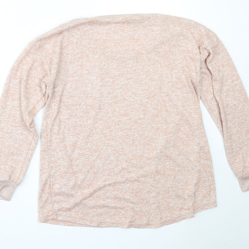 NEXT Womens Pink Round Neck  Polyester Pullover Jumper Size 12
