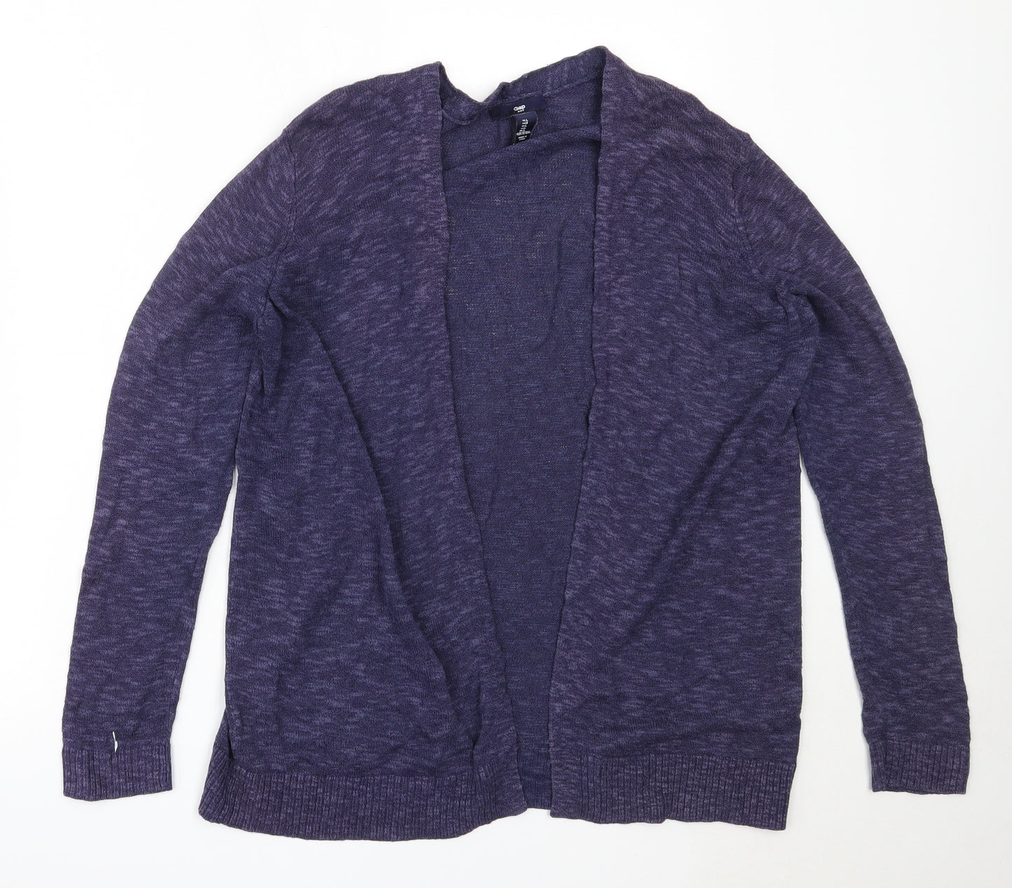 Gap Womens Blue Round Neck  Cotton Cardigan Jumper Size L