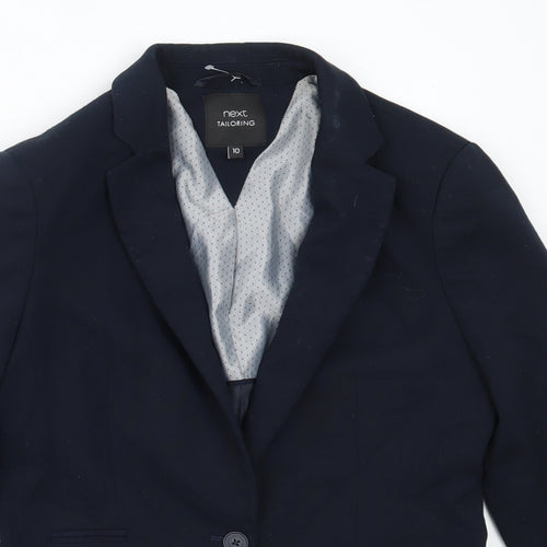 NEXT Womens Blue  Polyester Jacket Blazer Size 10