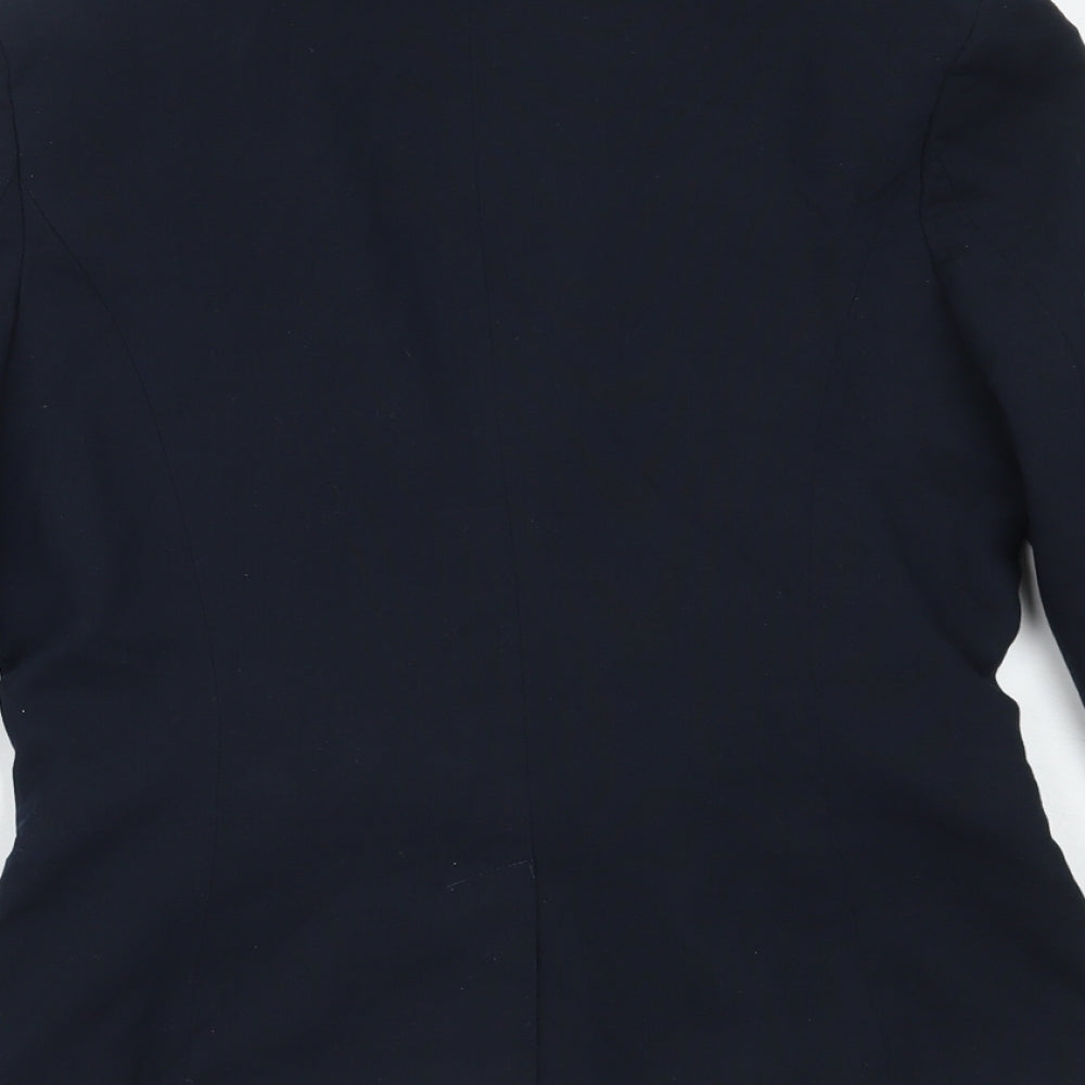 NEXT Womens Blue  Polyester Jacket Blazer Size 10