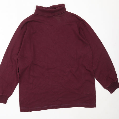 Preworn Womens Purple  Cotton Pullover Sweatshirt Size M