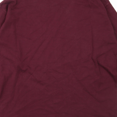 Preworn Womens Purple  Cotton Pullover Sweatshirt Size M