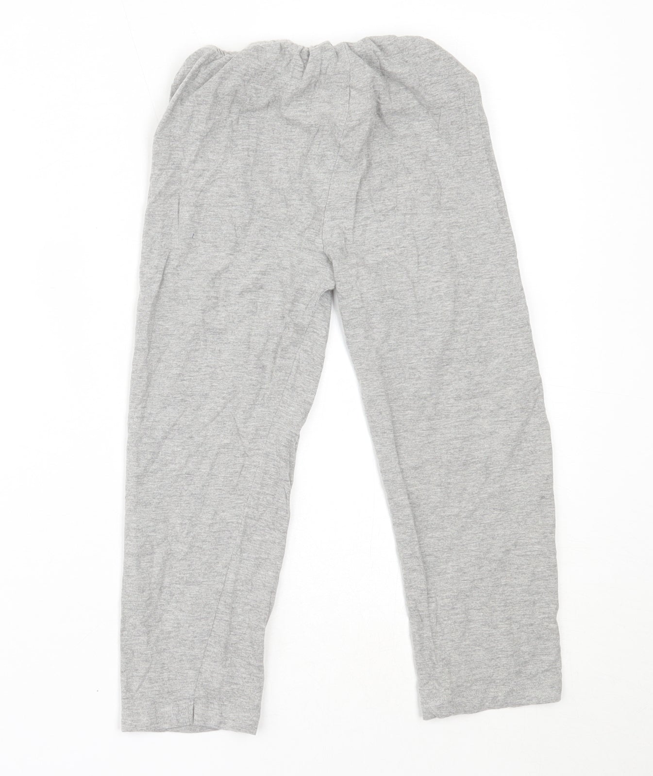 Primark Girls Grey Solid Cotton Capri Pyjama Pants Size 5-6 Years