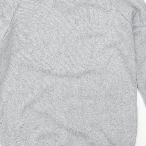 River Island Mens Grey Round Neck  Acrylic Pullover Jumper Size M