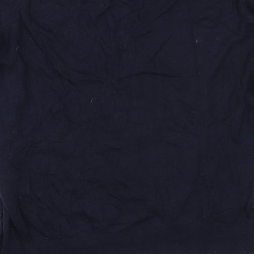 H&M Womens Blue Round Neck  Viscose Pullover Jumper Size M