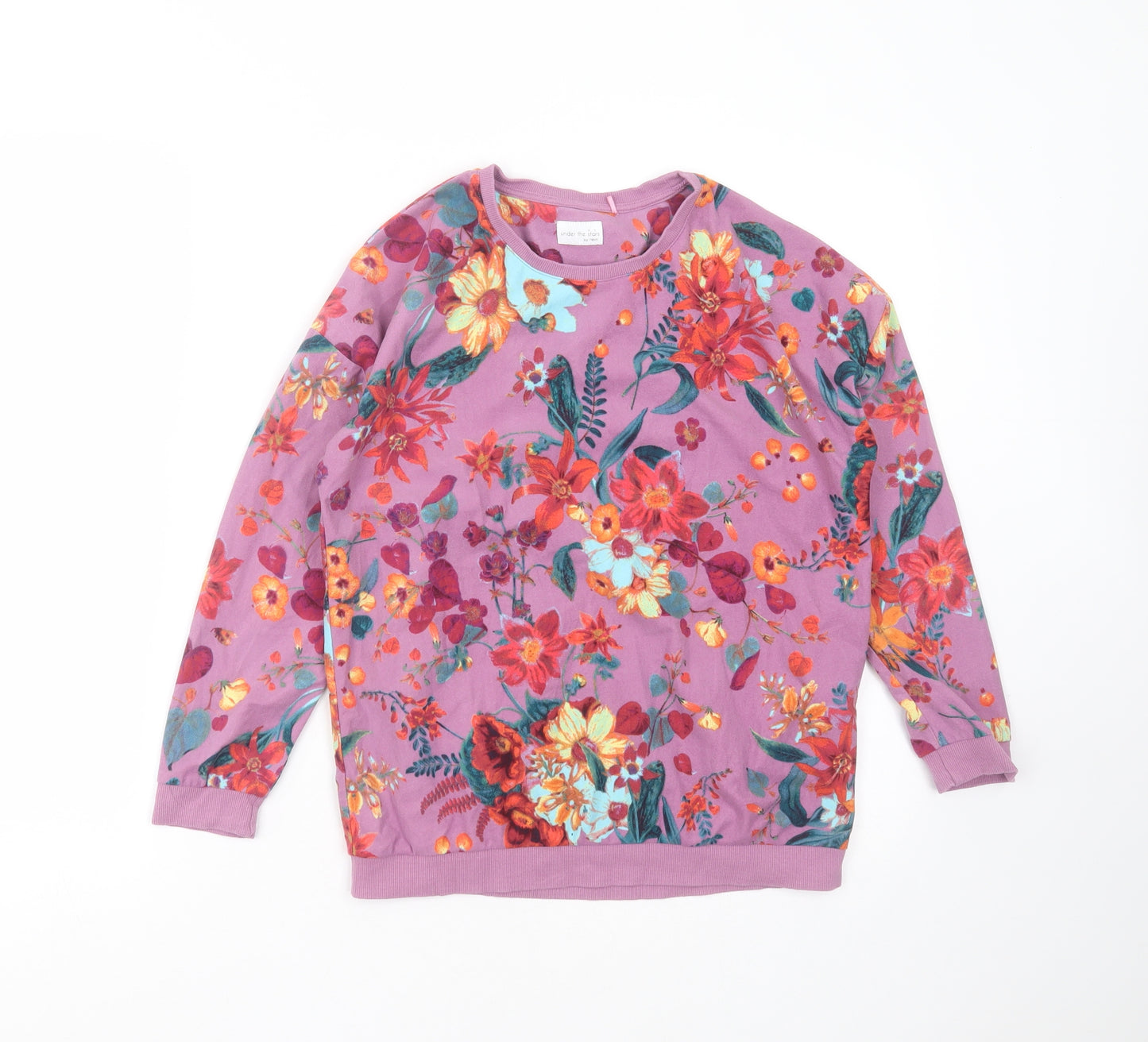NEXT Girls Purple Floral Polyester Top Pyjama Top Size 12 Years
