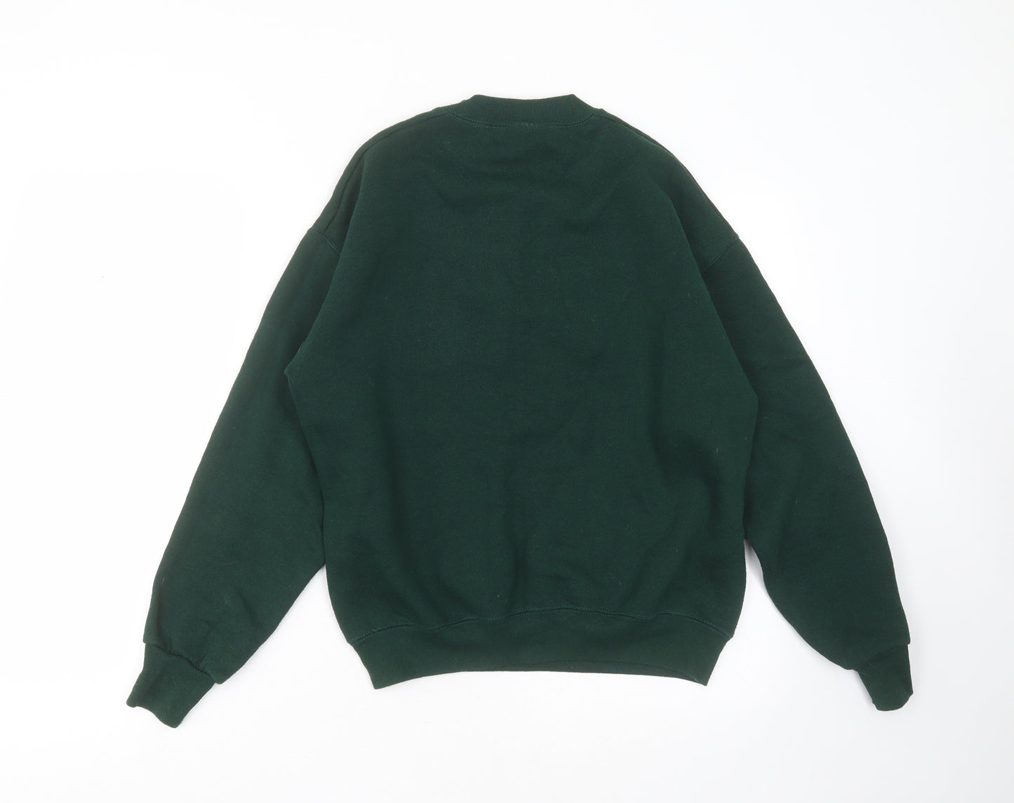 Fruit of the Loom Womens Green  Cotton Pullover Sweatshirt Size M   - new york