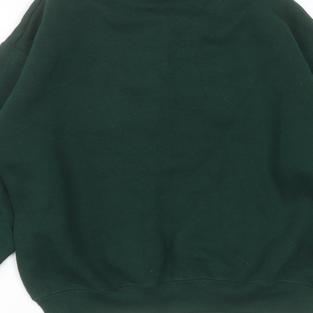Fruit of the Loom Womens Green  Cotton Pullover Sweatshirt Size M   - new york