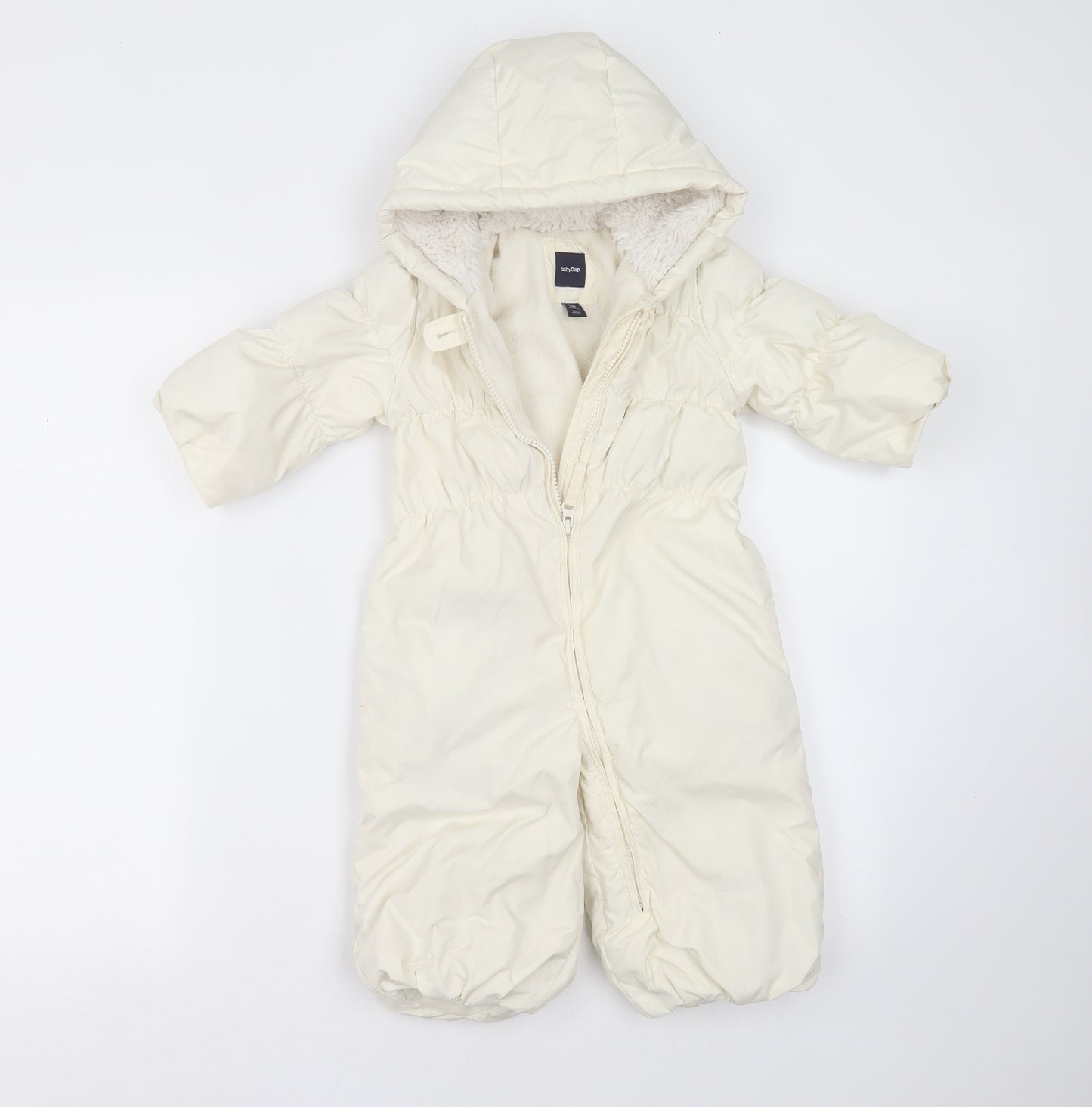 BabyGAP Baby Ivory   Overcoat Snowsuit Size 12-18 Months