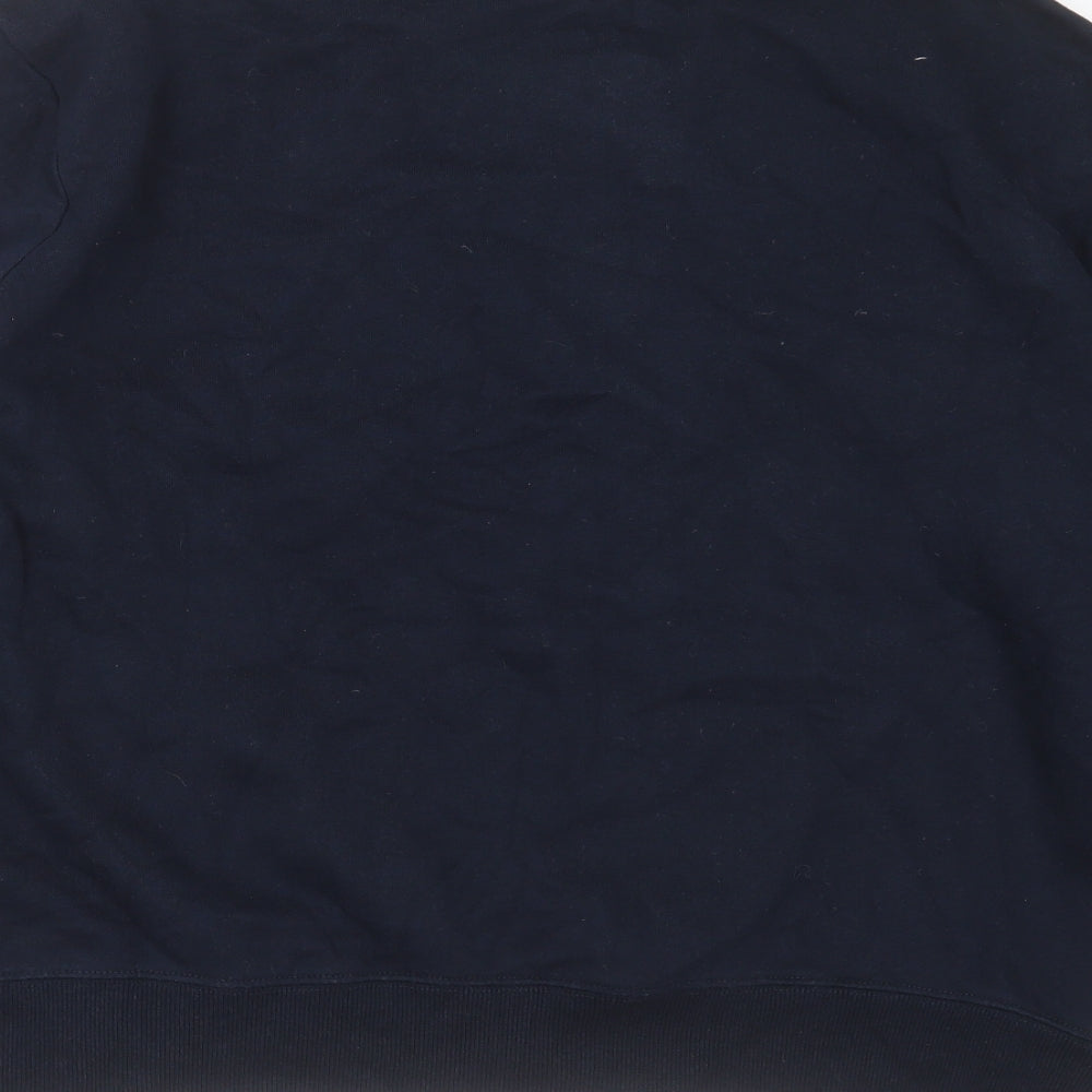 Hush Mens Blue  Cotton Pullover Sweatshirt Size XL   - la vie en rose
