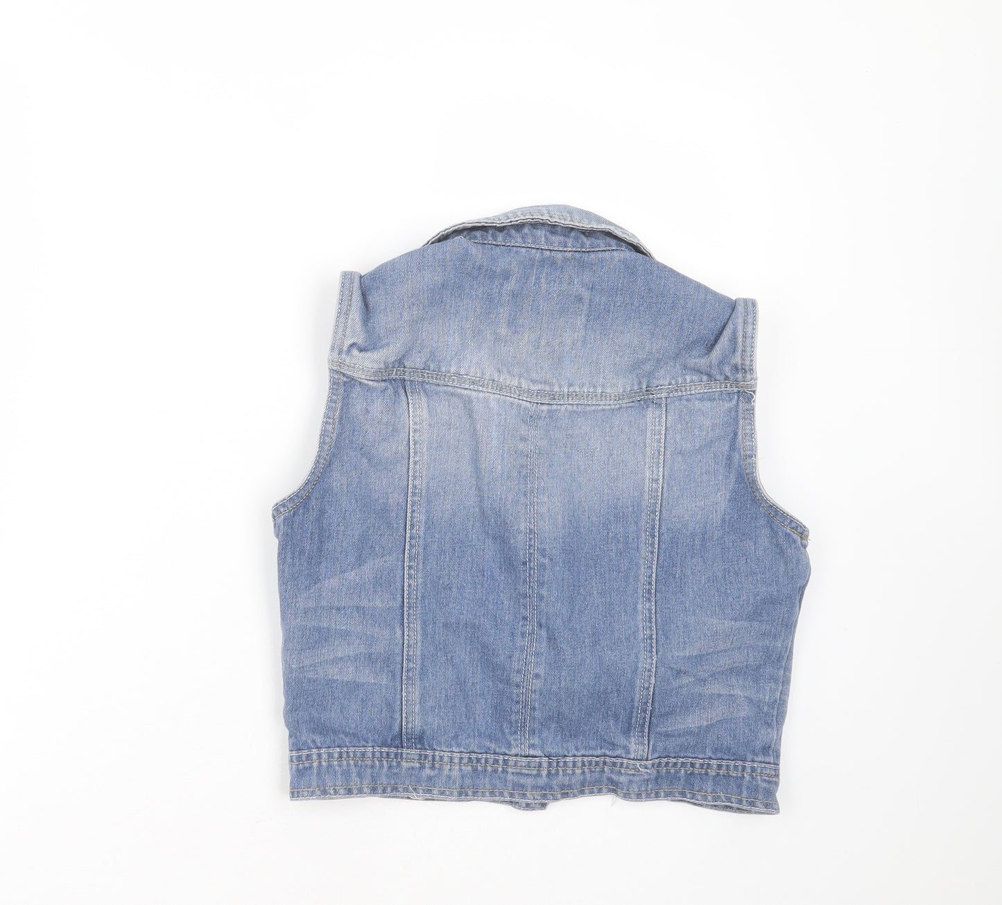 Red Herring Womens Blue   Gilet Jacket Size 10  Button