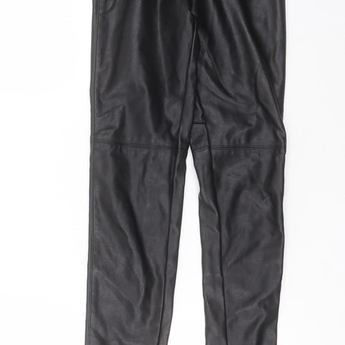 Divided by H&M Womens Black  Polyester Trousers  Size 8 L28 in Extra-Slim