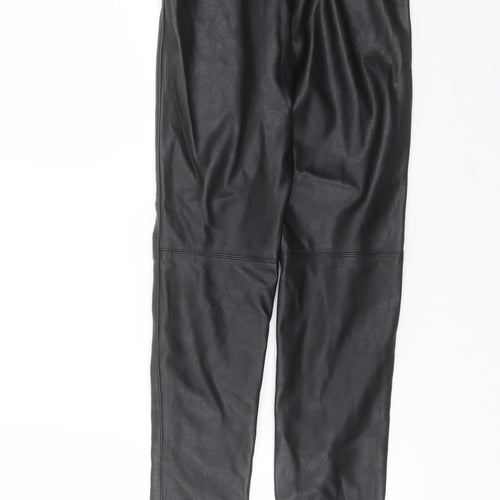 Divided by H&M Womens Black  Polyester Trousers  Size 8 L28 in Extra-Slim